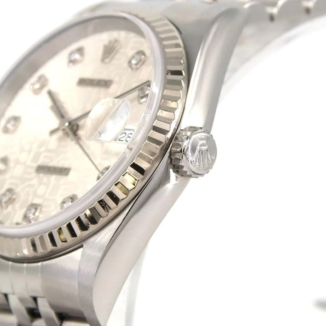 ROLEX DATEJUST MECHANICAL AUTOMATIC WATCH - 4