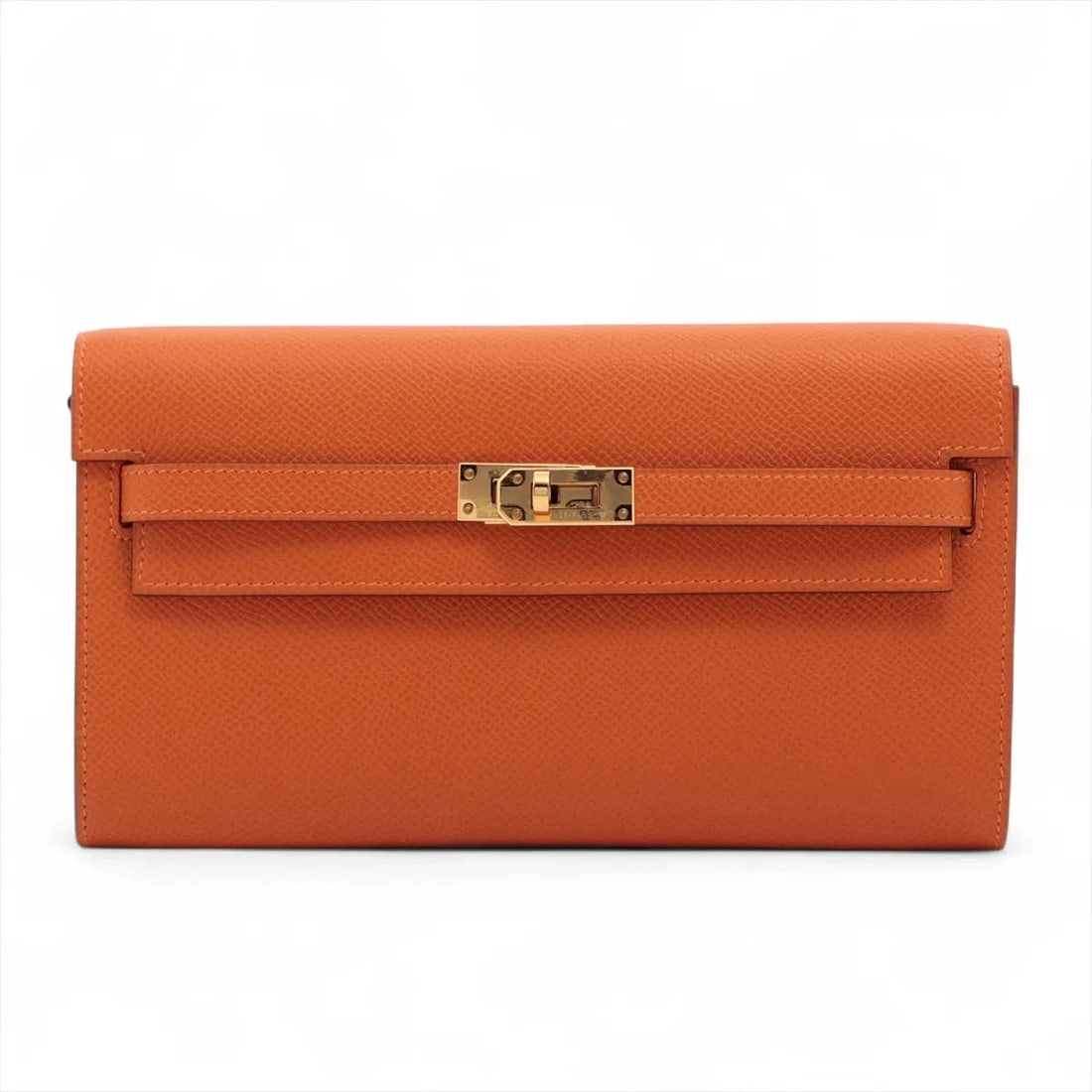 HERMES KELLY WALLET TOGO VEAU EPSOM ORANGE (1 of 2)