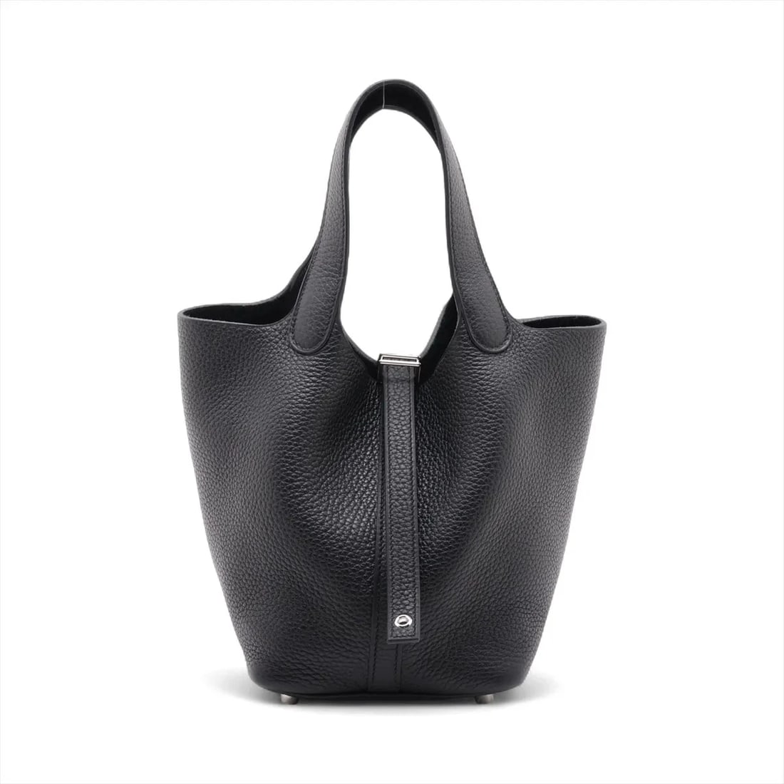 HERMES PICOTIN LOCK 18 PM TAURILLON CLEMENCE BLACK SILVER: Hermes Picotin Lock 18 PM Taurillon Clemence Black Silver Brand: Hermès Type: Hand bag Material: Taurillon Clemence Color: Black Size: Height:7.5inchLength:7.1inchDepth:5.3inch Accessories: None <