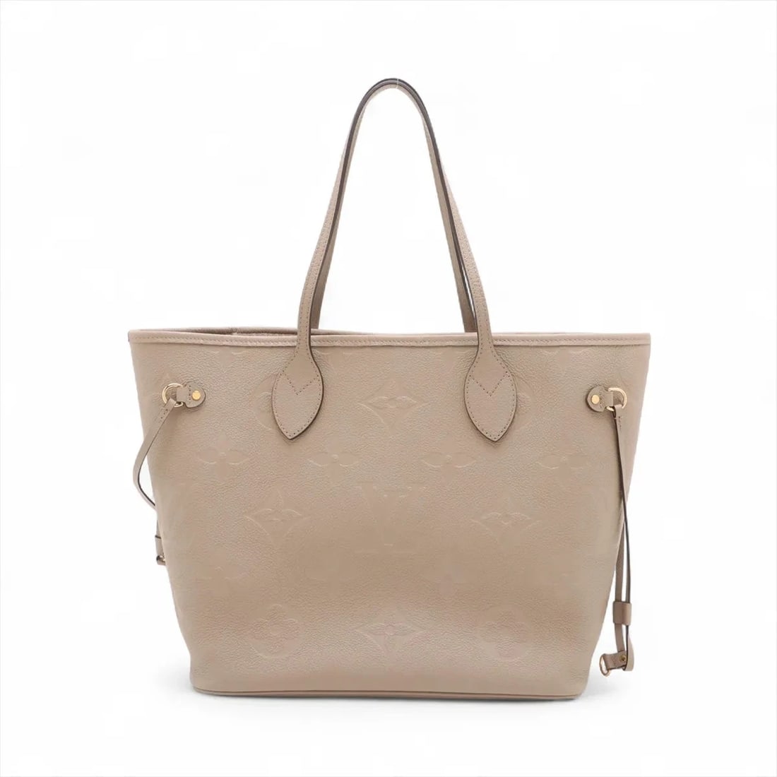LOUIS VUITTON MONOGRAM EMPREINTE NEVERFULL MM BEIGE: Louis Vuitton Monogram Empreinte Neverfull MM Beige Brand: Louis Vuitton Type: Tote bag Material: none Color: Beige Size: Height:11.2inchLength:12.8inchDepth:6.3inch Accessories: None Acce