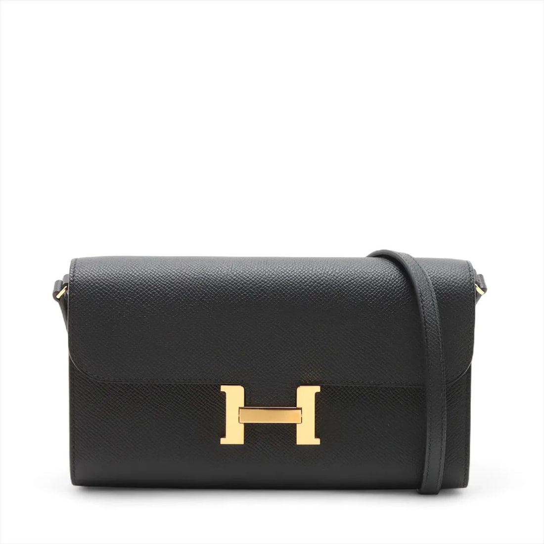 HERMES CONSTANCE LONG TOGO VEAU EPSOM: Hermes Constance Long Togo Veau Epsom Brand: Hermès Type: Shoulder bag Material: Veau Epsom Color: Black Size: Height:4.5inchLength:8.1inchDepth:1.2inch Accessories: None Accessories Notic