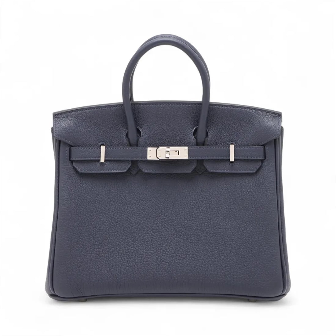 HERMES BIRKIN 25 LE TOURNAY TOGO BLUE NUIT: Hermes Birkin 25 Le Tournay Togo Blue nuit Brand: Hermès Type: Hand bag Material: Togo Color: Blue nuit Size: Height:7.7inch Length:9.8inch Depth:5.3inch Handle height:2.6inch Accessories: None
