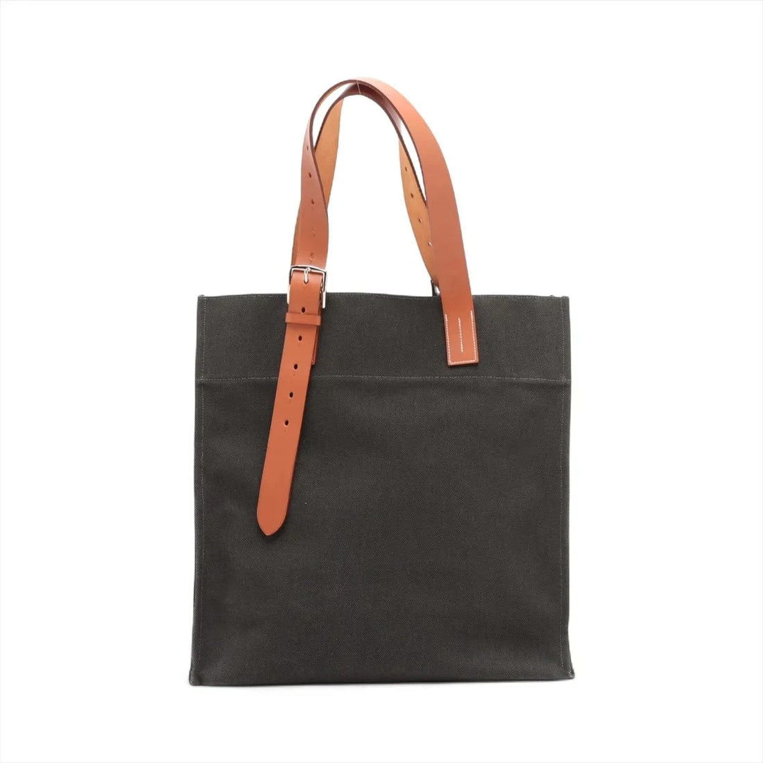 HERMES ETRIVIERE TWARGOELANG X VASH HUNTER: Hermes Etriviere Twargoelang x Vash Hunter Brand: Hermès Type: Tote bag Material: Toile Elaine & Vache hunter Color: Gray x natural Size: Height:15.7inch Length:15.4inch Depth:5.5inch Handle height:1