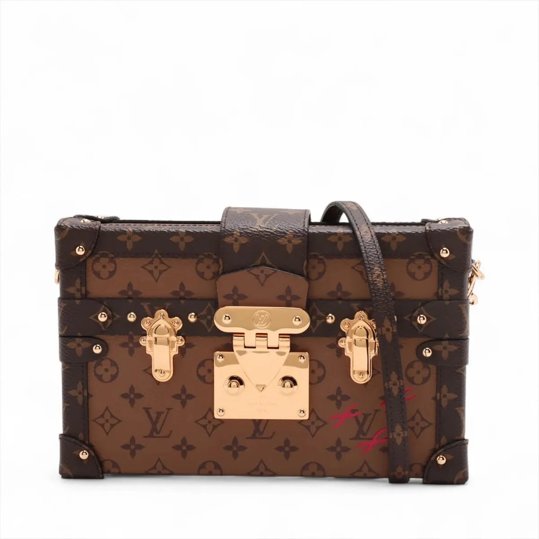 LOUIS VUITTON MONOGRAM REVERSE PETITE MULL: Louis Vuitton Monogram Reverse Petite Mull Brand: Louis Vuitton Type: Shoulder bag Material: none Color: Brown Size: Height:5.1inchLength:7.9inchDepth:2.2inch Accessories: None Accessories