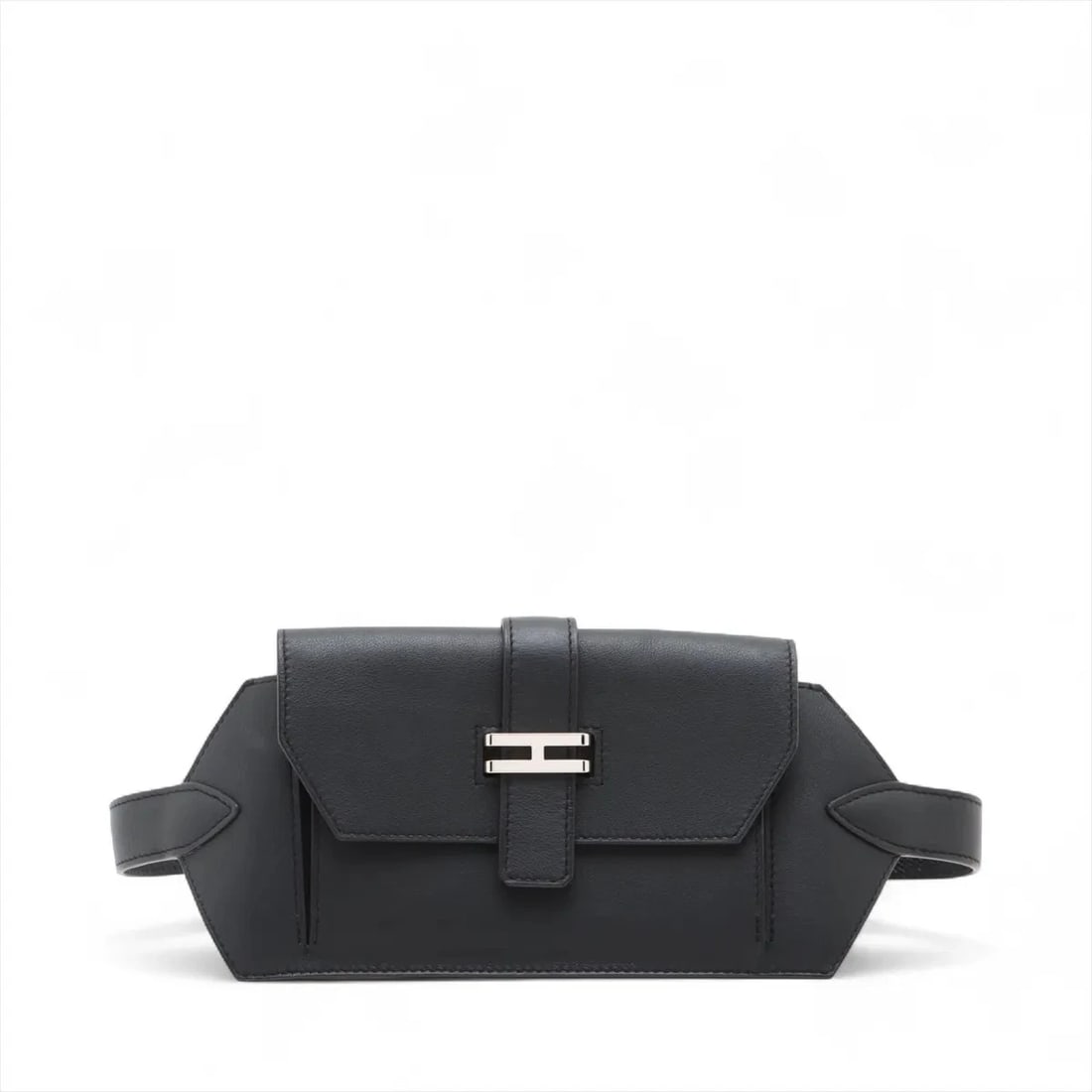 HERMES ELAN POCKET 24 VEAU SWIFT BLACK: Hermes Elan Pocket 24 Veau Swift Black Brand: Hermès Type: Waist pouch/Crossbody bag Material: Veau Swift Color: Black Size: Height:4.1inchLength:7.5inchDepth:0.8inch Accessories: None Accessories