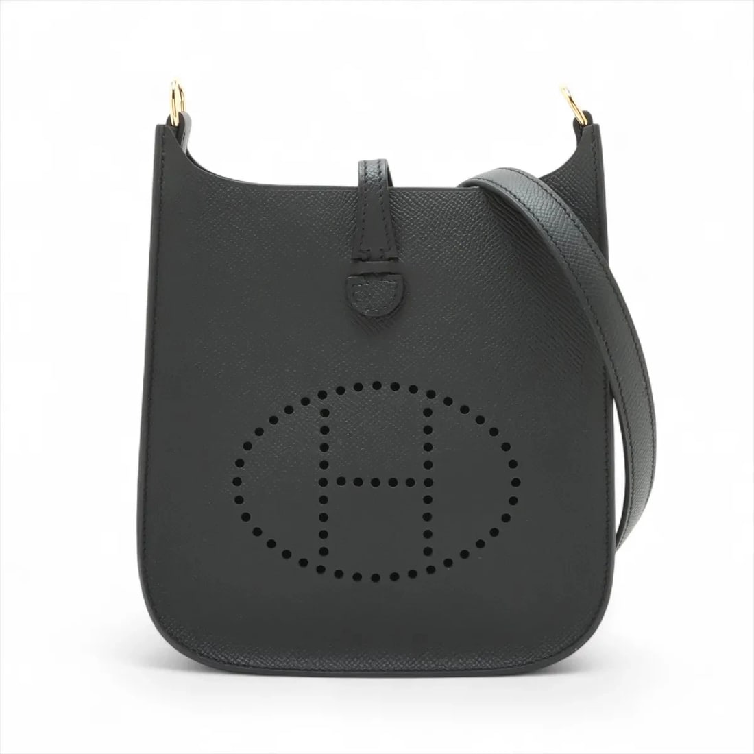 HERMES EVELYNE SERIE 16 TPM VEAU EPSOM BLACK: Hermes Evelyne Serie 16 TPM Veau Epsom Black Brand: Hermès Type: Shoulder bag Material: Veau Epsom Color: Black Size: Height:7.7inchLength:6.9inchDepth:2.0inch Accessories: None Accessorie