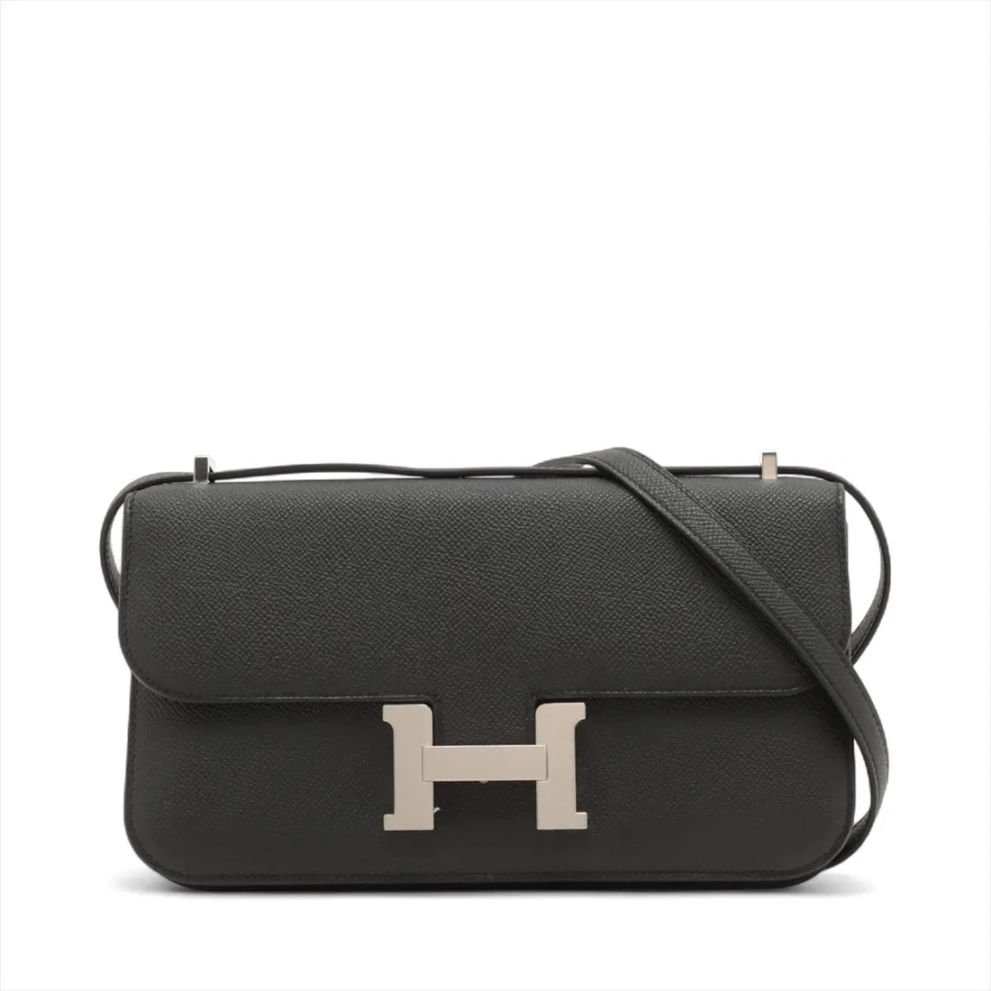 HERMES CONSTANCE ELAN MIROIR VEAU EPSOM BLACK: Hermes Constance Elan Miroir Veau Epsom Black Brand: Hermès Type: Shoulder bag Material: Veau Epsom Color: Black Size: Height:5.1inchLength:9.3inchDepth:1.2inch Accessories: None Accessori