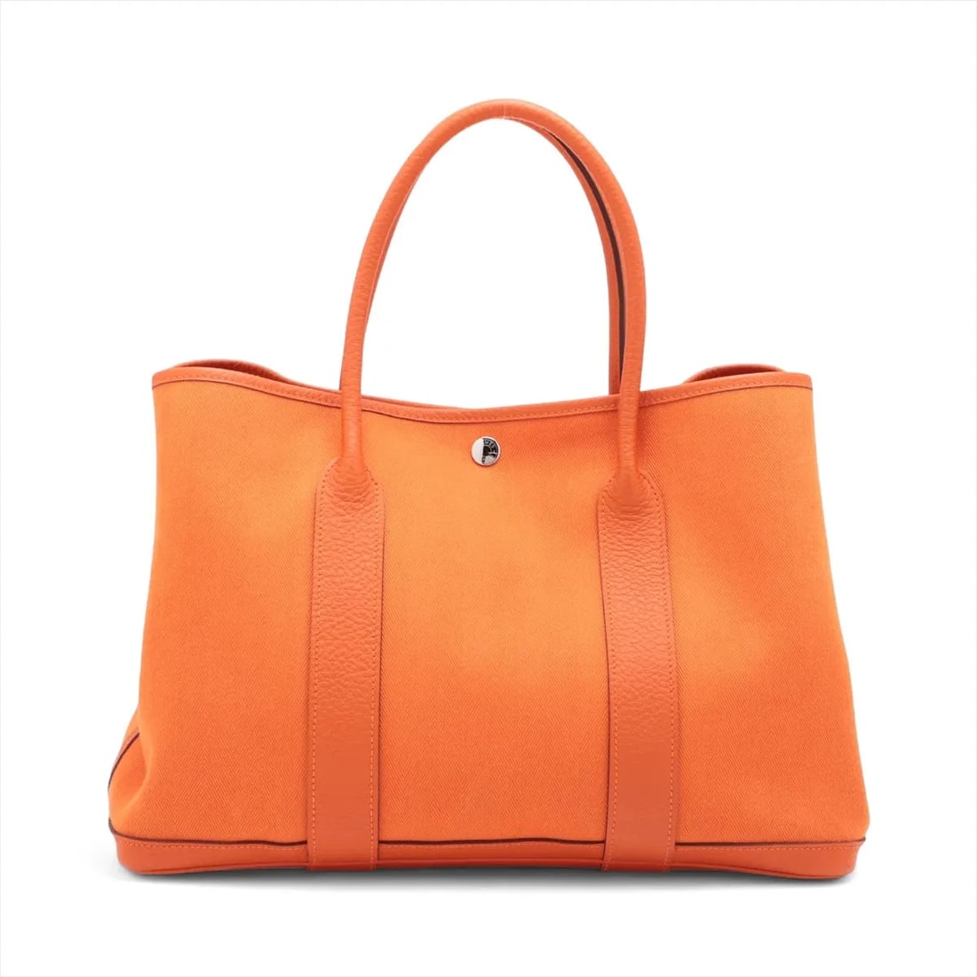 HERMES GARDEN PARTY 36 PM TWIRCHEVRON X COUNTRY FEU: Hermes garden party 36 PM Twirchevron x country Feu Brand: Hermès Type: Tote bag Material: Toile Chevrons x Country Color: Feu Size: Height:10.0inch Length:14.2inch Depth:7.1inch Handle height:5.3inc