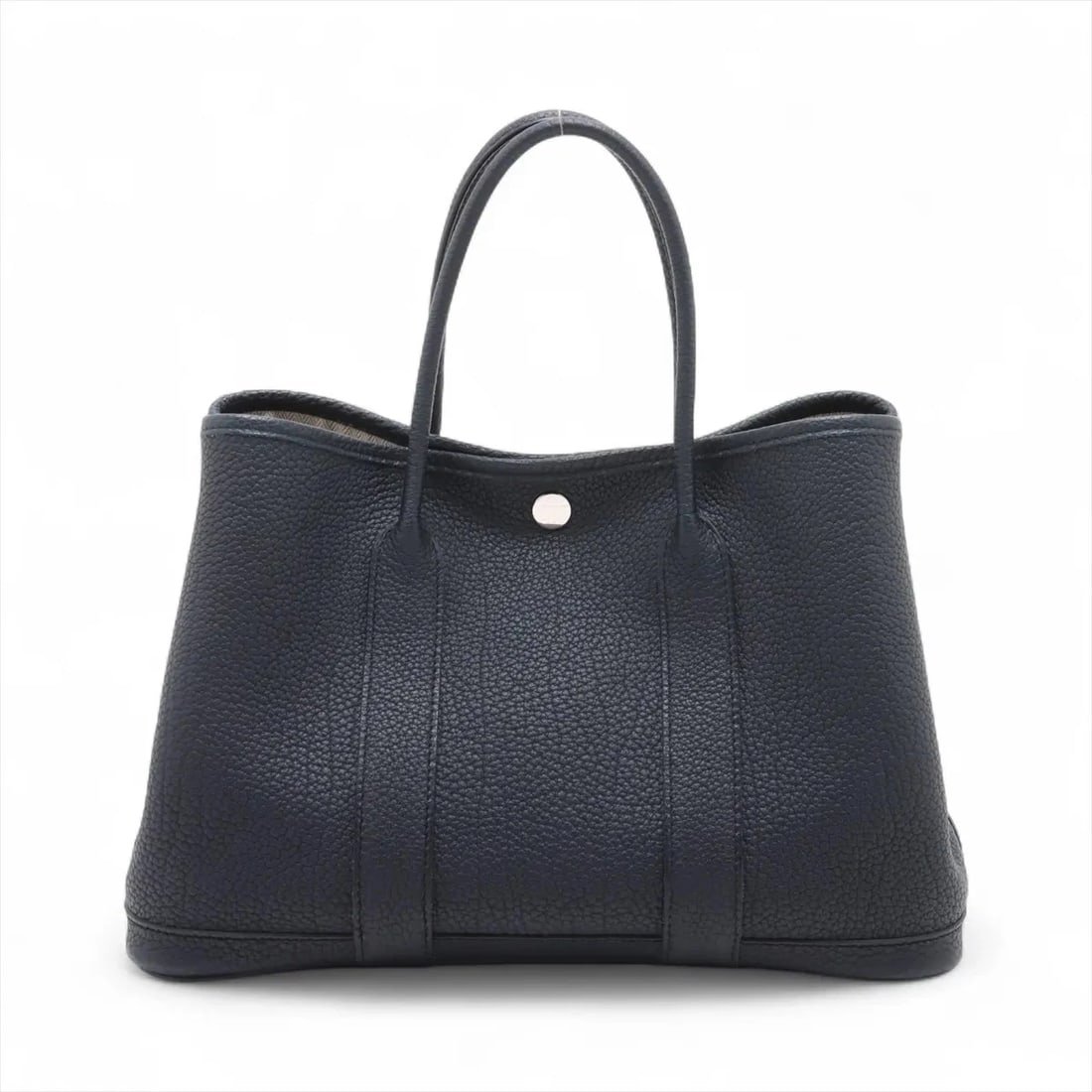 HERMES GARDEN PARTY 30 TPM NEGONDA BLUE INDIGO: Hermes Garden Party 30 TPM Negonda Blue Indigo Brand: Hermès Type: Tote bag Material: Negonda Color: Blue Indigo Size: Height:8.3inch Length:12.0inch Depth:5.5inch Handle height:4.9inch Accessorie
