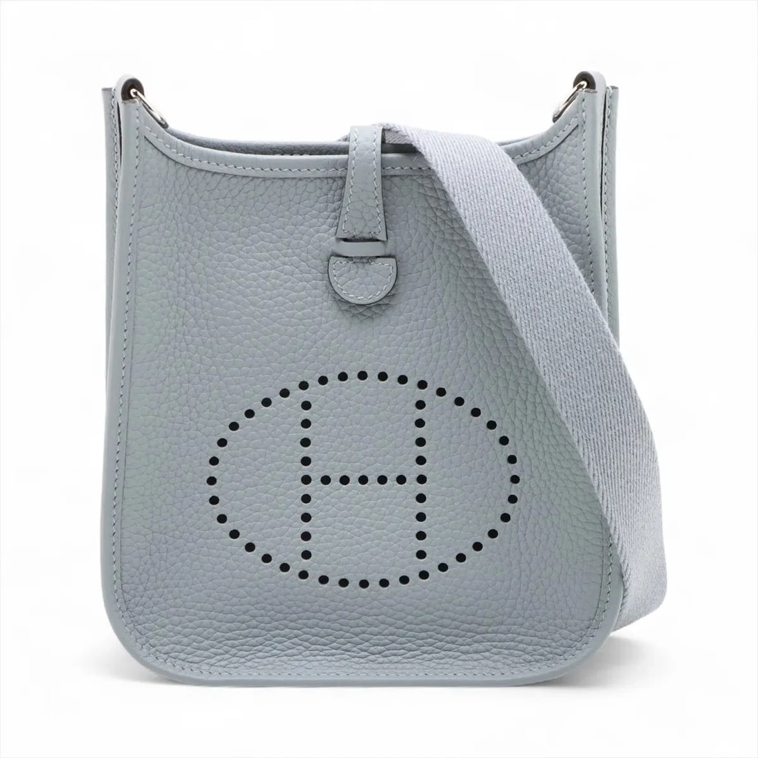 HERMES EVELYN 16 TPM TAURILLON CLEMENCE: Hermes evelyn 16 TPM Taurillon Clemence Brand: Hermès Type: Shoulder bag Material: Taurillon Clemence Color: glypantane Size: Height:7.5inchLength:6.9inchDepth:2.2inch Accessories: None Ac