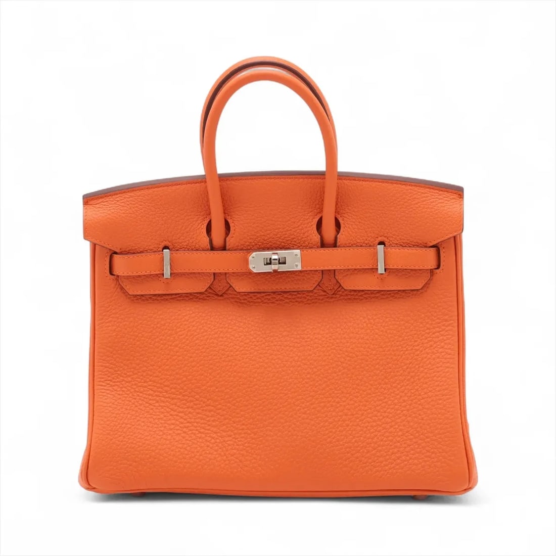HERMES BIRKIN 25 LE TOURNAY TAURILLON CLEMENCE ORANGE: Hermes Birkin 25 Le Tournay Taurillon Clemence Orange Brand: Hermès Type: Hand bag Material: Taurillon Clemence Color: Orange Size: Height:7.7inchLength:9.8inchDepth:5.3inch Accessories: None