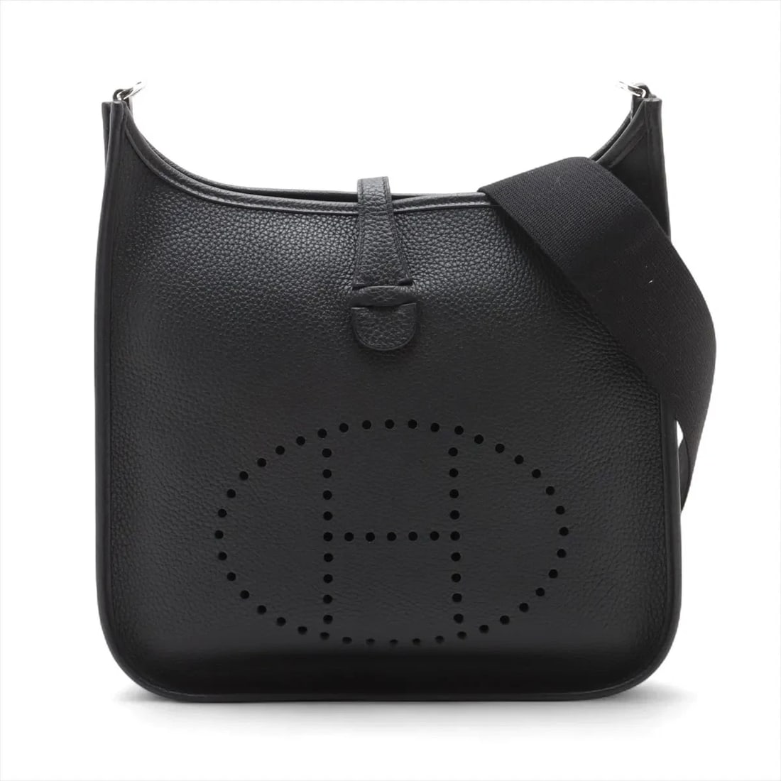 HERMES EVELYN 3 29 PM TAURILLON CLEMENCE: Hermes evelyn 3 29 PM Taurillon Clemence Brand: Hermès Type: Shoulder bag Material: Taurillon Clemence Color: Black Size: Height:12.2inchLength:11.4inchDepth:2.6inch Accessories: None Acce