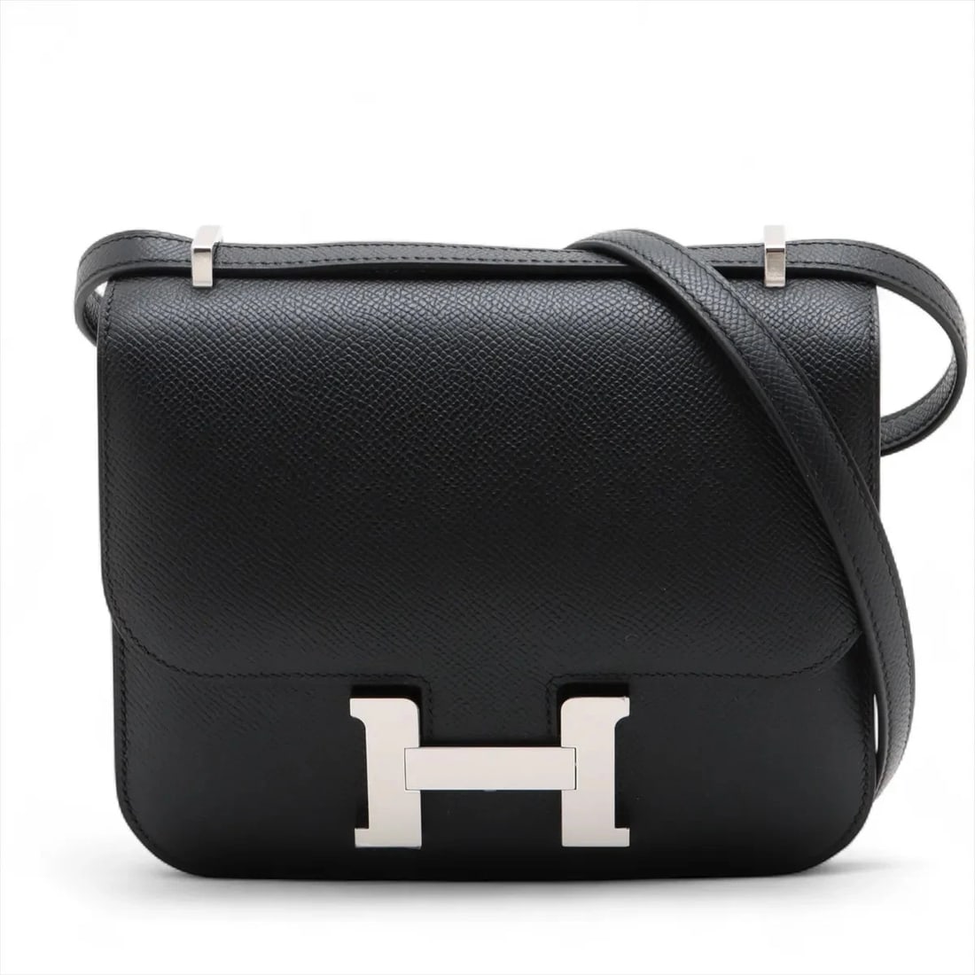 HERMES CONSTANCE 3 MINI 18 MIROIR VEAU EPSOM BLACK: Hermes Constance 3 Mini 18 Miroir Veau Epsom Black Brand: Hermès Type: Shoulder bag Material: Veau Epsom Color: Black Size: Height:5.7inchLength:7.3inchDepth:2.2inch Accessories: None Acce