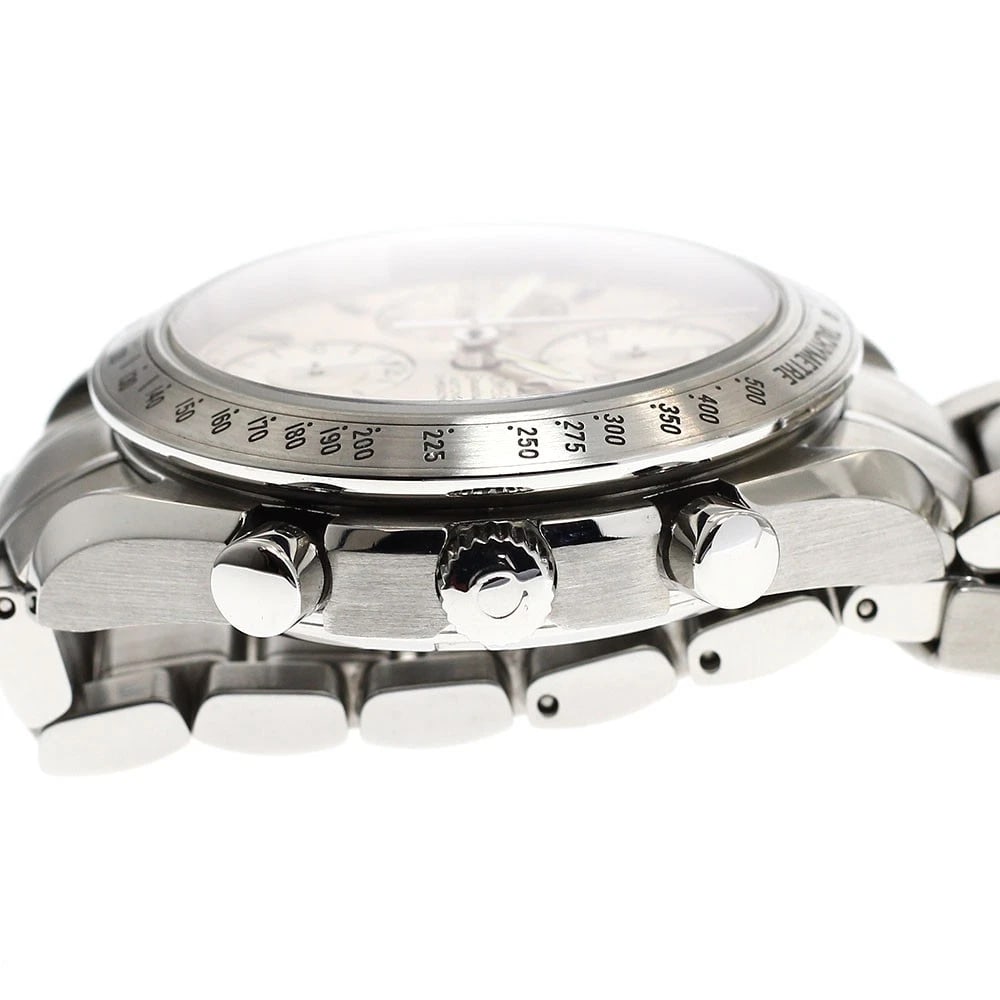 OMEGA SPEEDMASTER DATE SILVER AUTOMATIC WATCH - 3