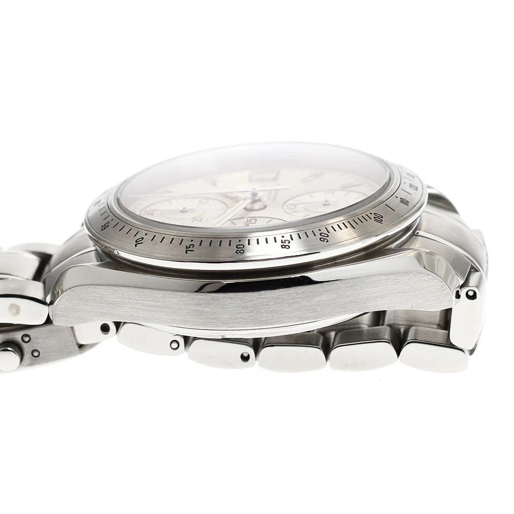 OMEGA SPEEDMASTER DATE SILVER AUTOMATIC WATCH - 4