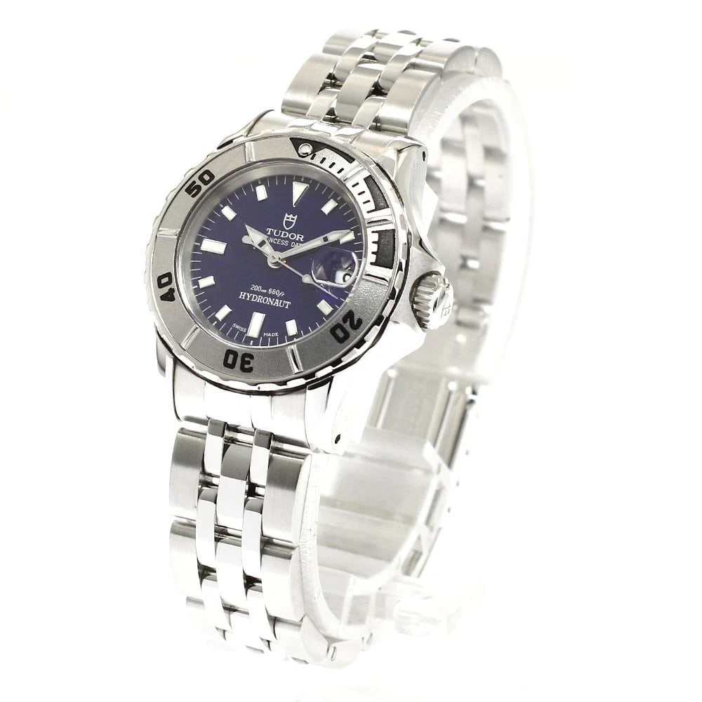 TUDOR PRINCE DATE NAVY AUTOMATIC WATCH - 2