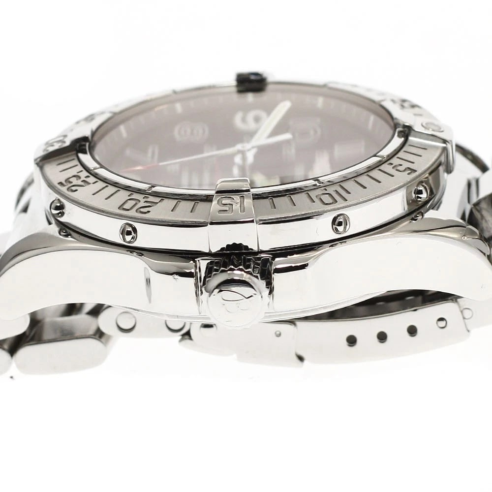 BREITLING SUPER OCEAN DATE BLACK AUTOMATIC WATCH - 3