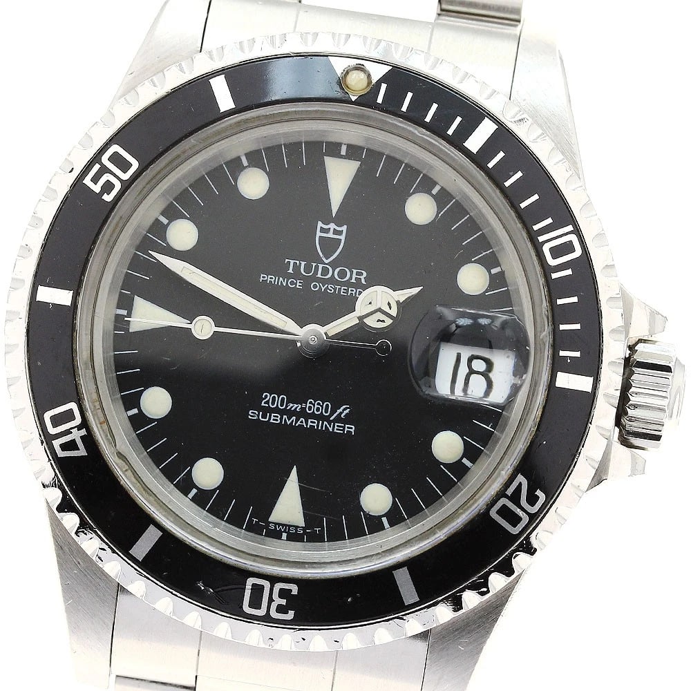 TUDOR PRINCE OYSTER DATE SUBMARINER AUTOMATIC: TUDOR Prince Oyster Date Submariner Automatic Brand: TUDOR Type: Wristwatch Material: Band Material Stainless Steel, Case Material Stainless Steel Color: Band Color Silver, Dial Colorblack, Case Color