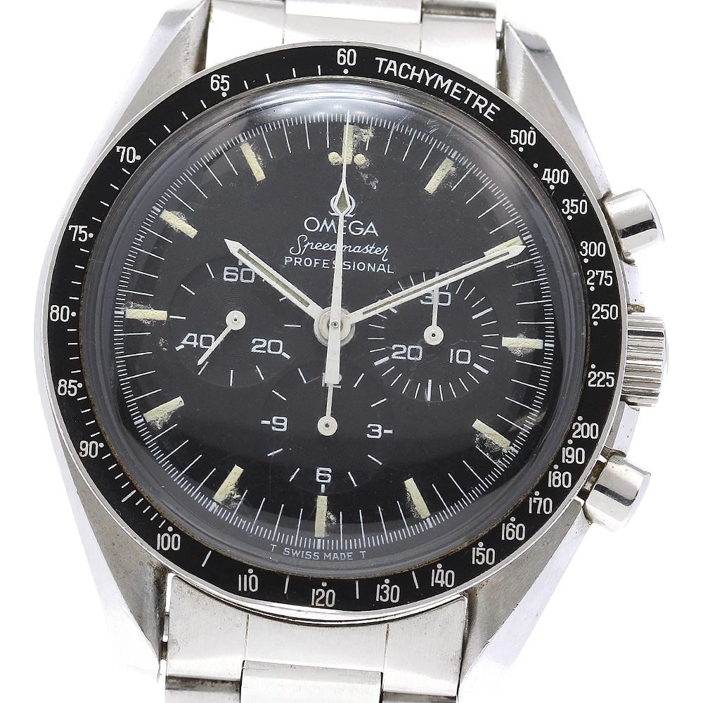 OMEGA SPEEDMASTER PROFESSIONAL WATCH: OMEGA Speedmaster Professional Watch Brand: OMEGA Type: Wristwatch Material: Band Material Stainless Steel, Case Material Stainless Steel Color: Band Color Silver, Dial Colorblack, Case ColorSilver Si