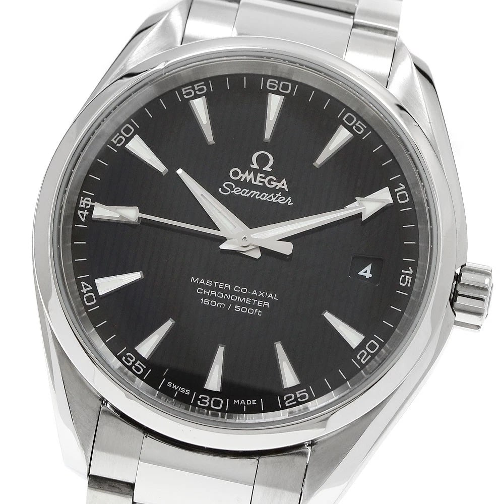 OMEGA SEAMASTER AQUA TERRA AUTOMATIC WATCH: OMEGA Seamaster Aqua Terra Automatic Watch Brand: OMEGA Type: Wristwatch Material: Band Material Stainless Steel, Case Material Stainless Steel Color: Band Color Silver, Dial Colorblack, Case