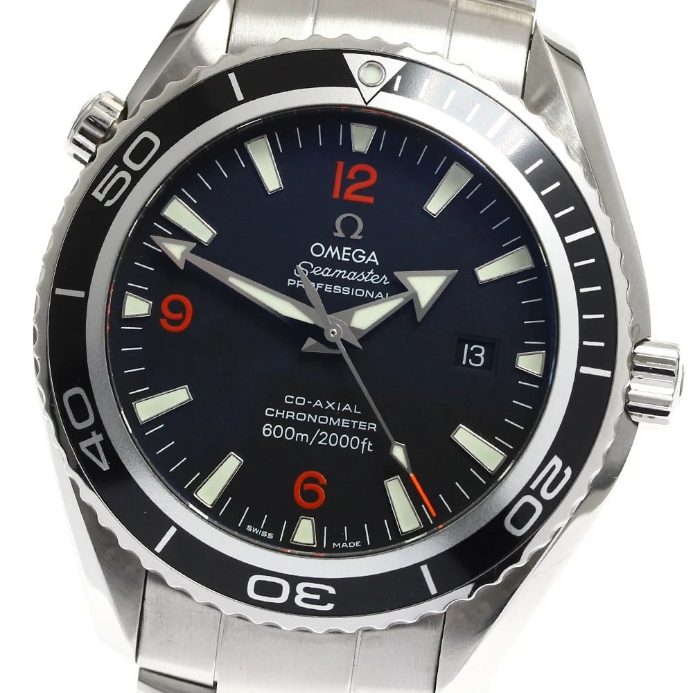 OMEGA SEAMASTER PLANET OCEAN DATE CO-AXIAL AUTOMATIC WATCH: OMEGA Seamaster Planet Ocean Date Co-Axial Automatic Watch Brand: OMEGA Type: Wristwatch Material: Band Material Stainless Steel, Case Material Stainless Steel Color: Band Color Silver, Dial