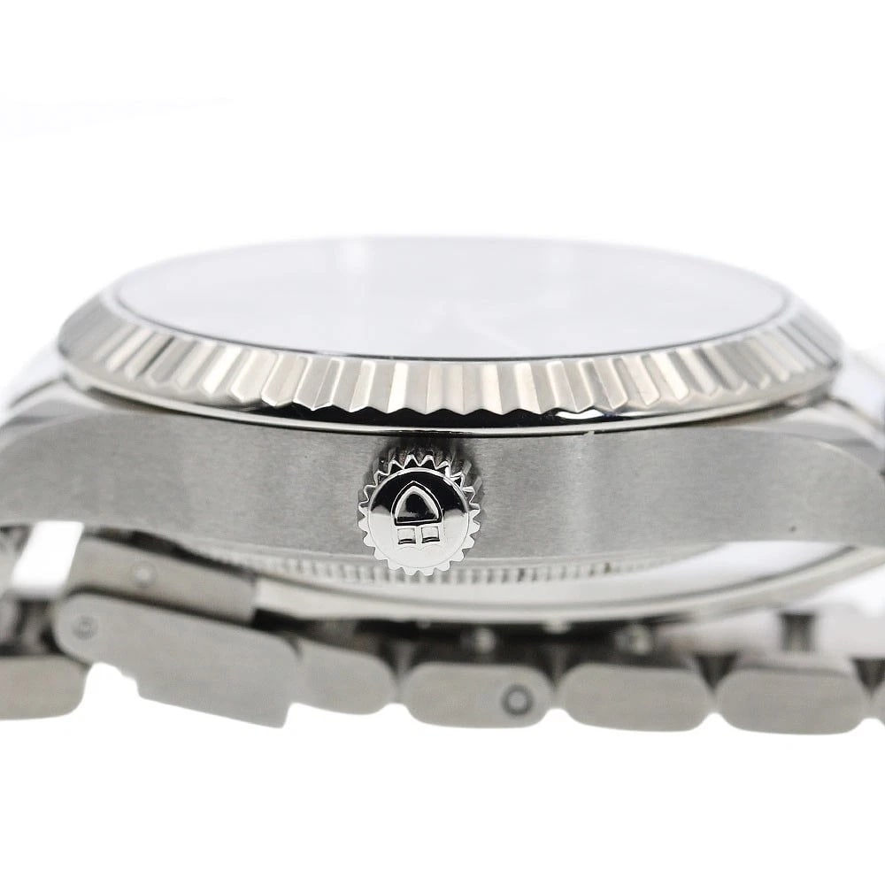 TUDOR STYLE DATE BLACK AUTOMATIC WATCH - 4