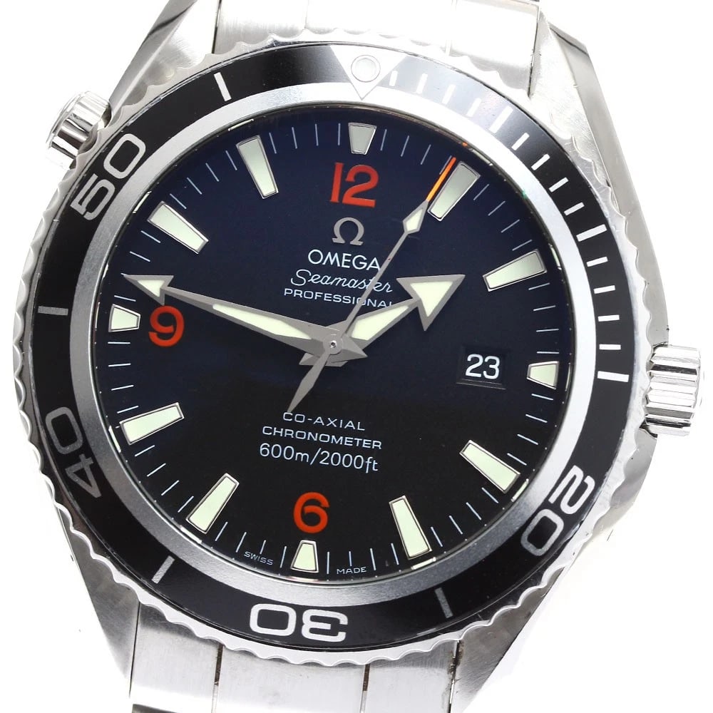 OMEGA SEAMASTER PLANET OCEAN DATE CO-AXIAL AUTOMATIC WATCH: OMEGA Seamaster Planet Ocean Date Co-Axial Automatic Watch Brand: OMEGA Type: Wristwatch Material: Band Material Stainless Steel, Case Material Stainless Steel Color: Band Color Silver, Dial