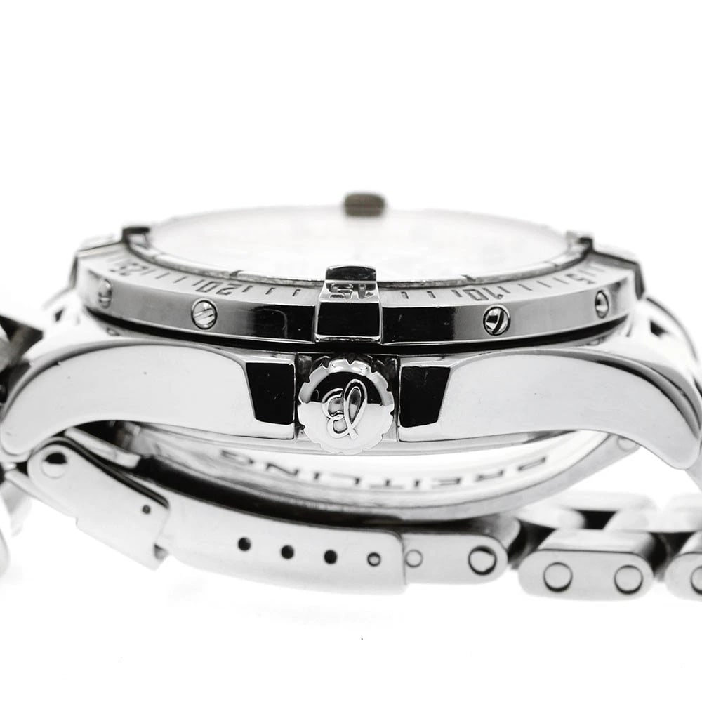 BREITLING COLT DATE SILVER AUTOMATIC WATCH - 3