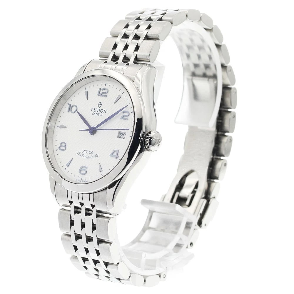TUDOR DATE WHITE AUTOMATIC WATCH - 2