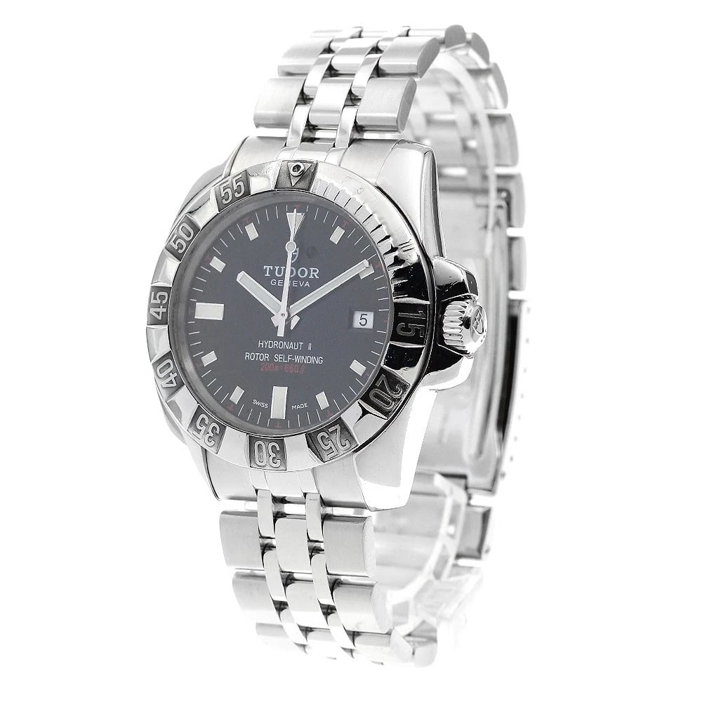TUDOR HYDRO NOTE DATE BLACK AUTOMATIC WATCH - 2