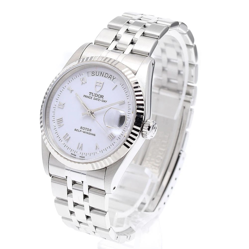 TUDOR PRINCE DATE WHITE AUTOMATIC WATCH - 2