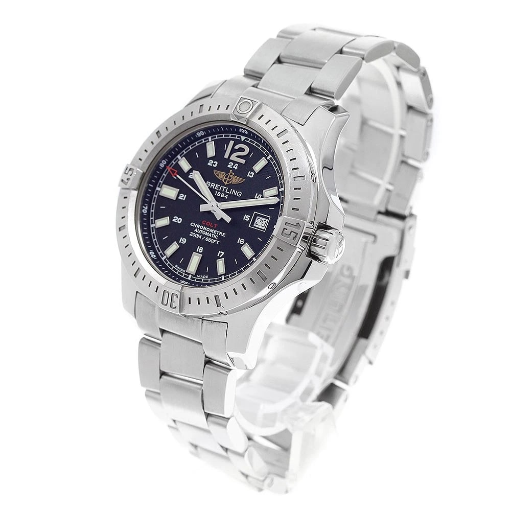 BREITLING COLT AUTOMATIC DATE BLACK WATCH - 2