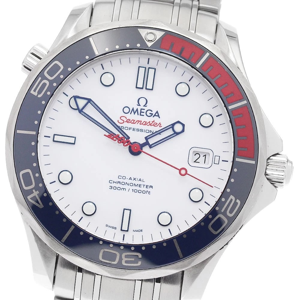OMEGA SEAMASTER WATCH: OMEGA Seamaster Watch Brand: OMEGA Type: Wristwatch Material: Band Material Stainless Steel, Case Material Stainless Steel Color: Band Color Silver, Dial Colorwhite, Case ColorSilver Size: Case Size