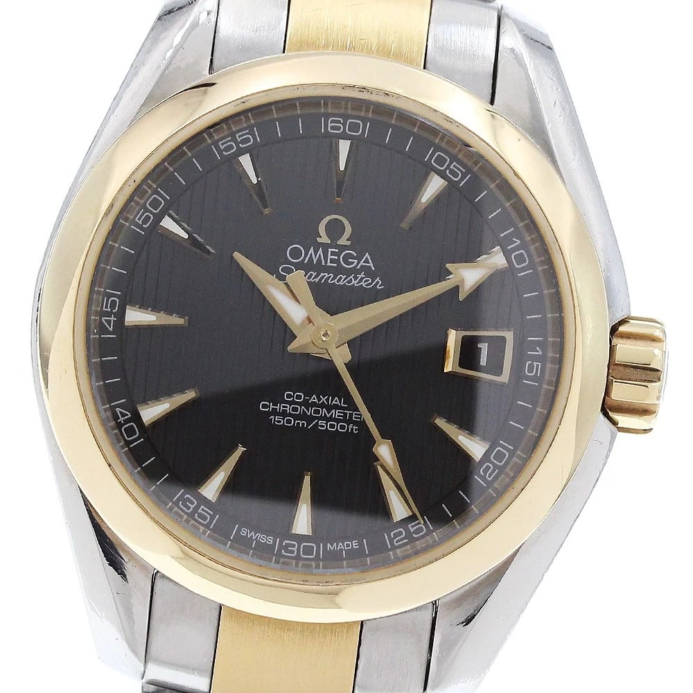 OMEGA SEAMASTER AQUA TERRA AUTO WATCH: OMEGA Seamaster Aqua Terra Auto Watch Brand: OMEGA Type: Wristwatch Material: Band Material Stainless Steel/18KYG, Case Material Stainless Steel/18KYG Color: Band Color Gold / Silver, Dial Colorgray,