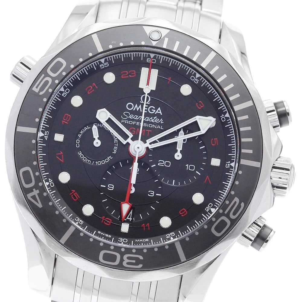 OMEGA SEAMASTER DIVER CO-AXIAL AUTOMATIC: OMEGA Seamaster Diver Co-Axial Automatic Brand: OMEGA Type: Wristwatch Material: Band Material Stainless Steel, Case Material Stainless Steel Color: Band Color Silver, Dial Colorblack, Case