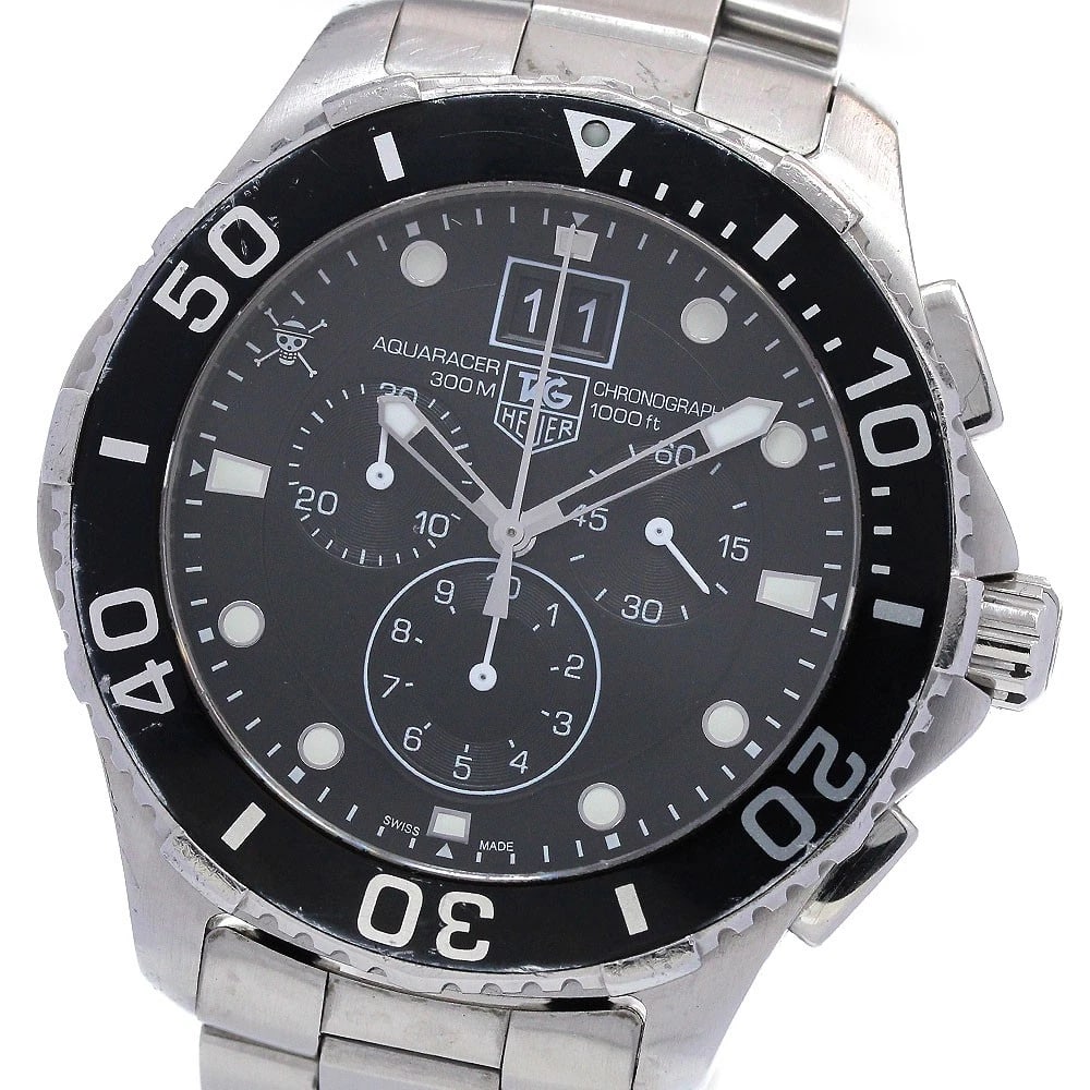 TAG HEUER AQUARACER QUARTZ WATCH: TAG HEUER Aquaracer Quartz watch Brand: TAG HEUER Type: Wristwatch Material: Band Material Stainless Steel, Case Material Stainless Steel Color: Band Color Silver, Dial Colorblack, Case ColorSilver Si