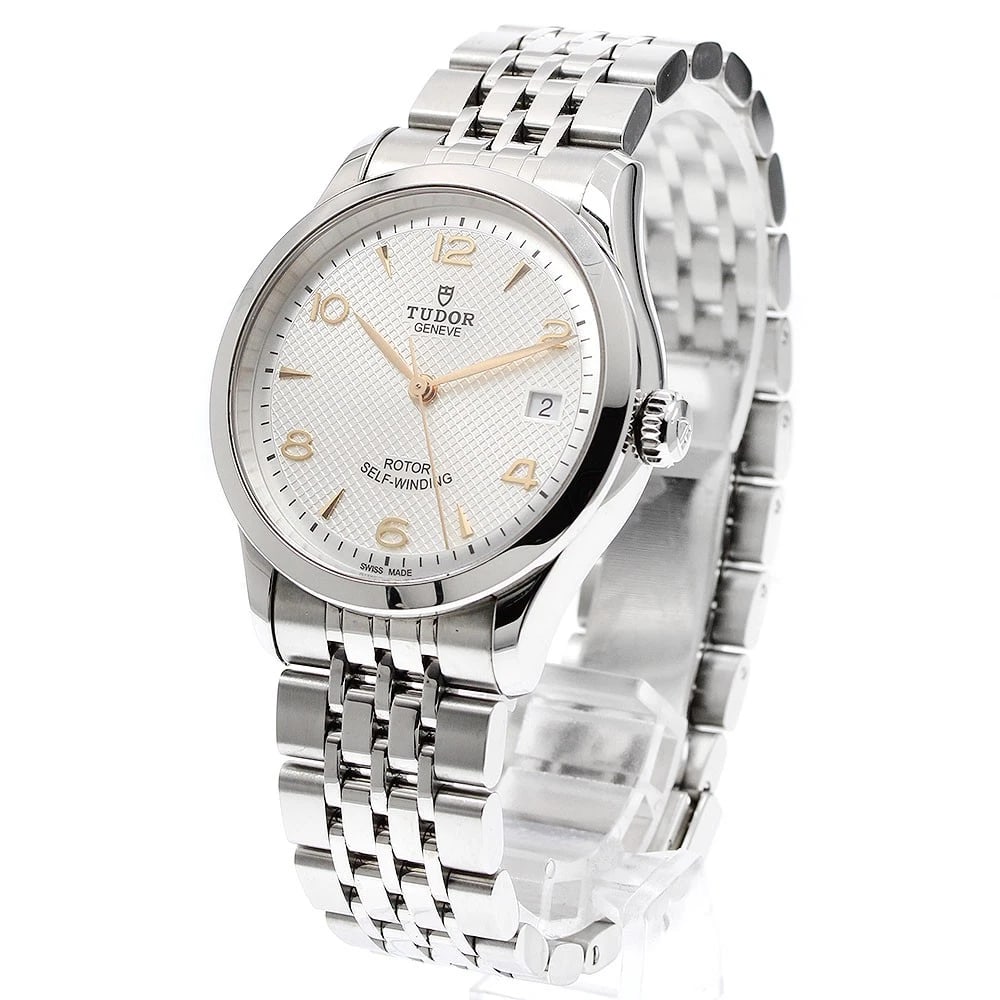 TUDOR DATE WHITE AUTOMATIC WATCH - 2
