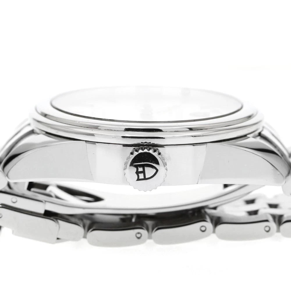 TUDOR GLAMOR DATE SILVER AUTOMATIC WATCH - 4