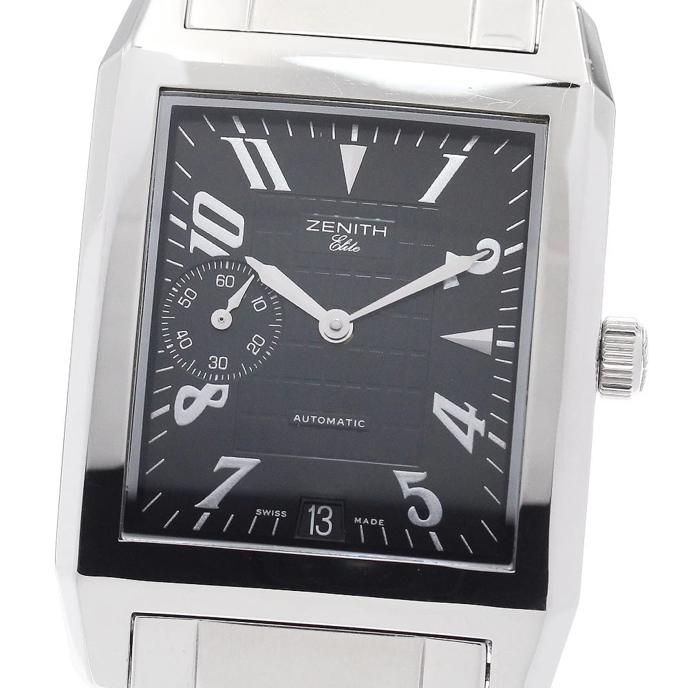 ZENITH PORT ROYALE BLACK AUTOMATIC: ZENITH Port Royale Black Automatic Brand: ZENITH Type: Wristwatch Material: Band Material Stainless Steel, Case Material Stainless Steel Color: Band Color Silver, Dial Colorblack, Case ColorSilver Siz