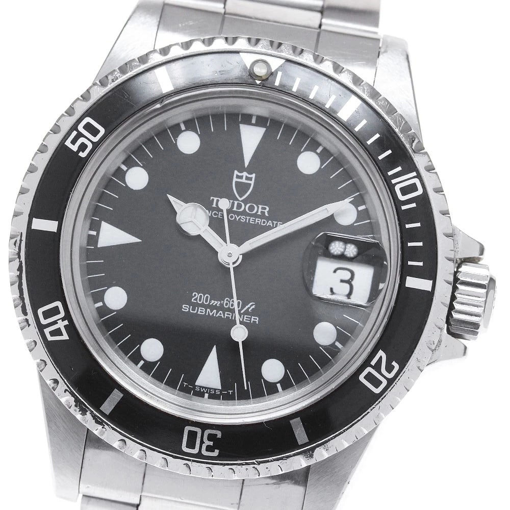 TUDOR PRINCE OYSTER DATE SUBMARINER AUTOMATIC: TUDOR Prince Oyster Date Submariner Automatic Brand: TUDOR Type: Wristwatch Material: Band Material Stainless Steel, Case Material Stainless Steel Color: Band Color Silver, Dial Colorblack, Case Color