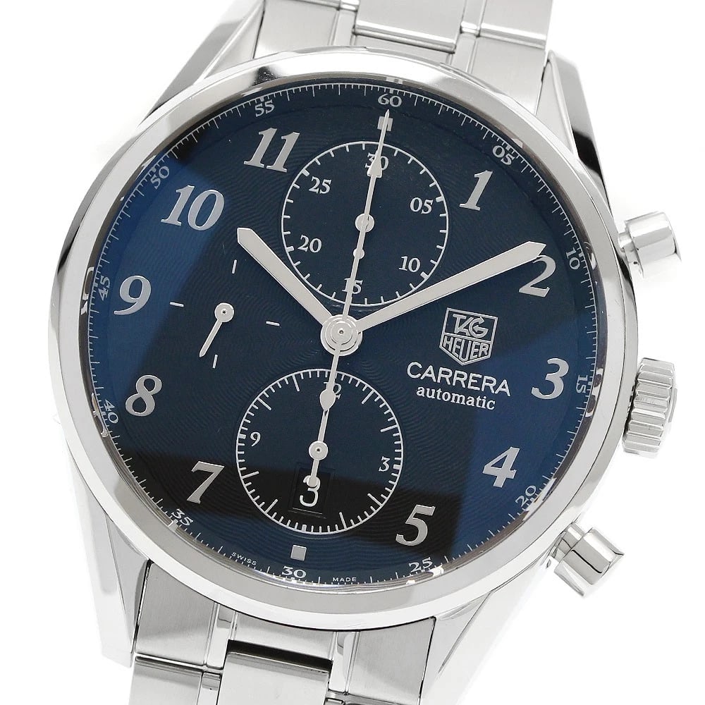 TAG HEUER CARRERA CALIBER CHRONOGRAPH AUTOMATIC WATCH: TAG HEUER Carrera Caliber Chronograph Automatic Watch Brand: TAG HEUER Type: Wristwatch Material: Band Material Stainless Steel, Case Material Stainless Steel Color: Band Color Silver, Dial