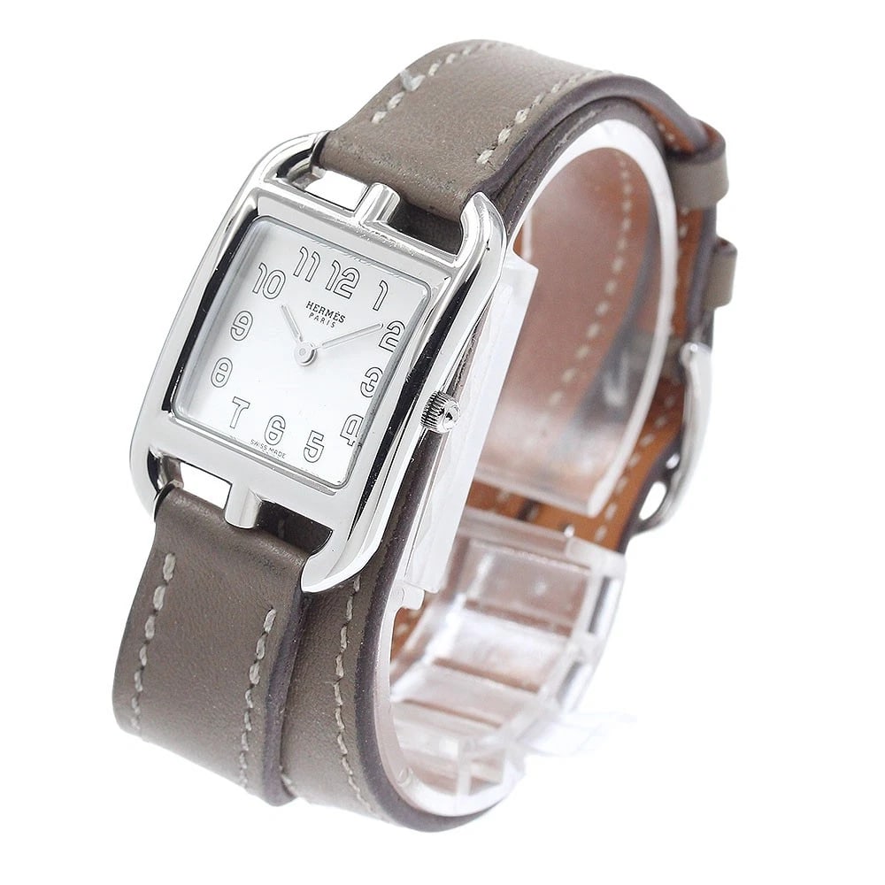 HERMES CAPE COD SILVER QUARTZ WATCH - 2