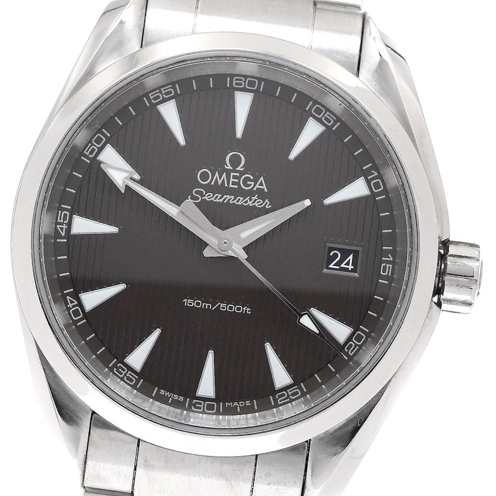 OMEGA SEAMASTER AQUA TERRA QUARTZ WATCH: OMEGA Seamaster Aqua Terra Quartz Watch Brand: OMEGA Type: Wristwatch Material: Band Material Stainless Steel, Case Material Stainless Steel Color: Band Color Silver, Dial Colorgray, Case ColorSilver 
