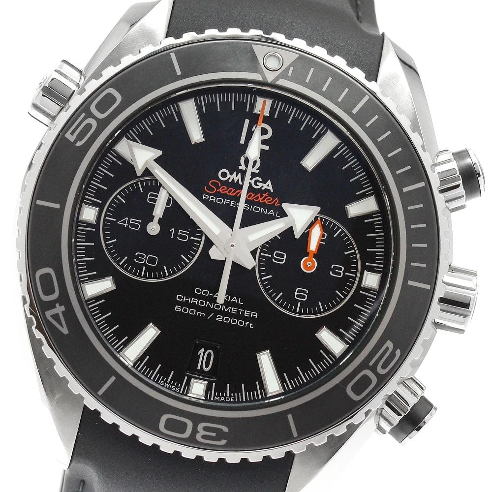 OMEGA SEAMASTER PLANET OCEAN AUTOMATIC: OMEGA Seamaster Planet Ocean Automatic Brand: OMEGA Type: Wristwatch Material: Band Material rubber, Case Material Stainless Steel Color: Band Color black, Dial Colorblack, Case ColorSilver Size: Case