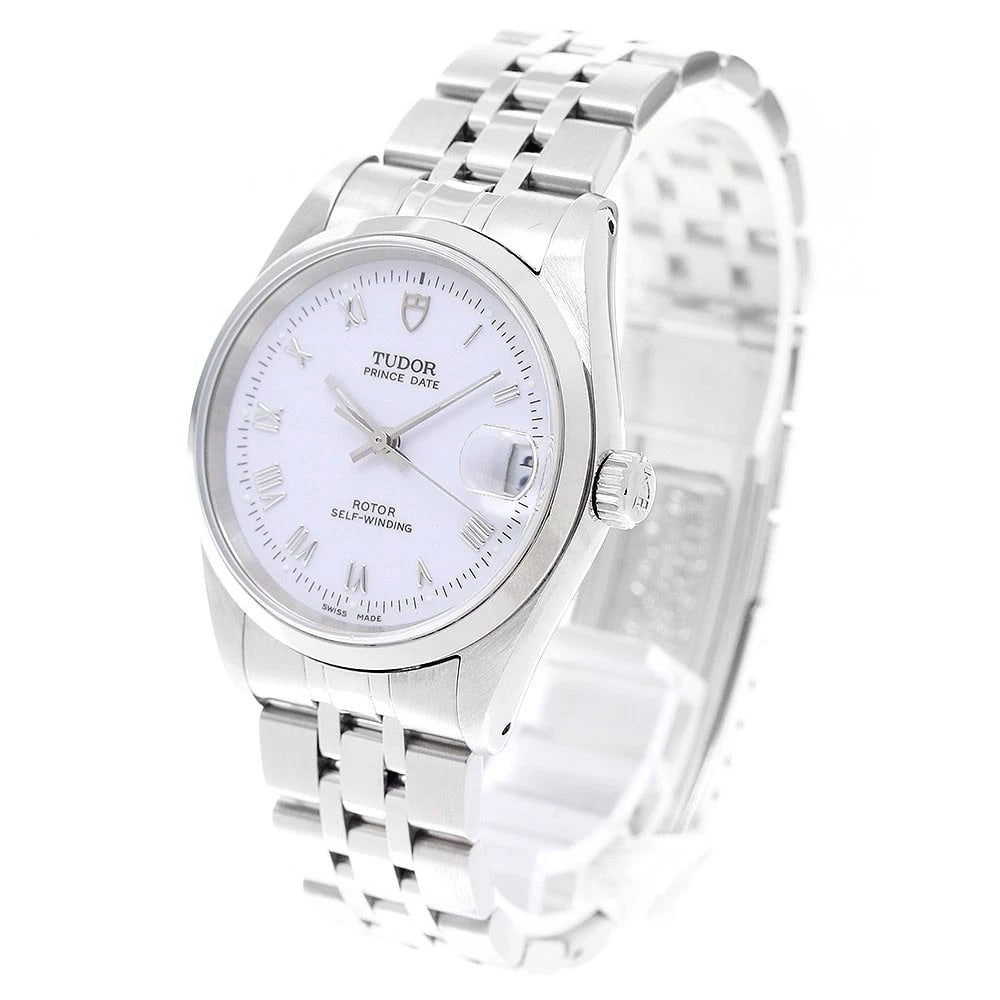 TUDOR PRINCE DATE WHITE AUTOMATIC WATCH - 2