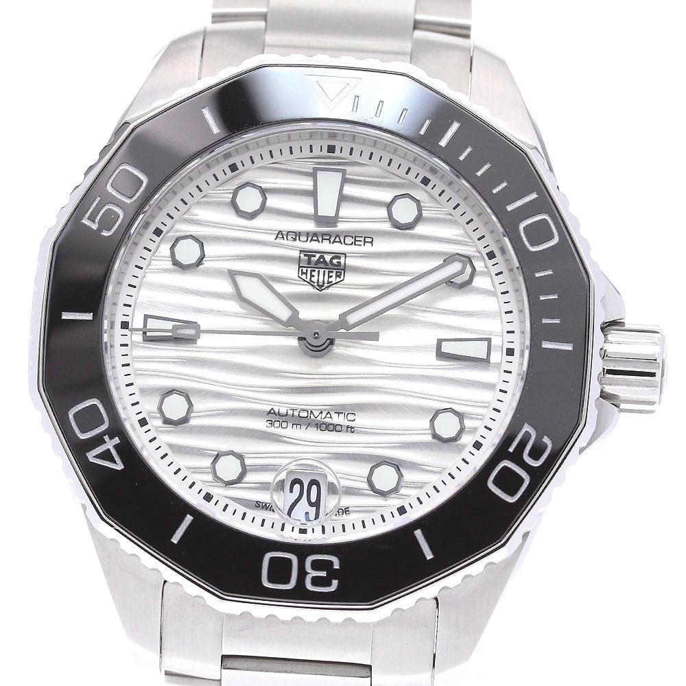 TAG HEUER AQUARACER PROFESSIONAL DATE WATCH: TAG HEUER Aquaracer Professional Date Watch Brand: TAG HEUER Type: Wristwatch Material: Band Material Stainless Steel, Case Material Stainless Steel Color: Band Color Silver, Dial ColorSilver, Case Co