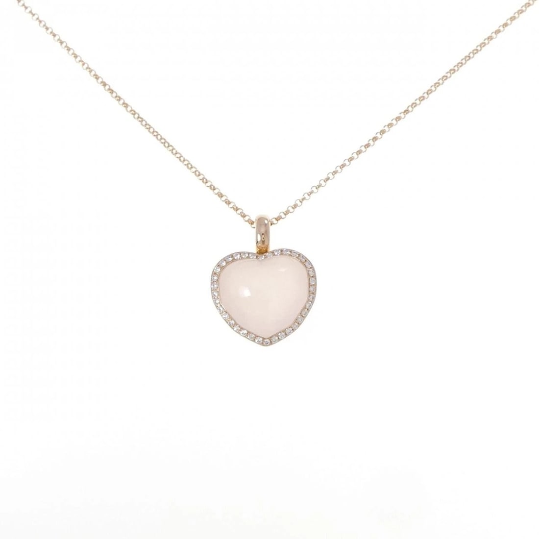 PONTE VECCHIO ROSE QUARTZ NECKLACE: Ponte Vecchio Rose Quartz Necklace Brand: Ponte Vecchio Type: Necklace Material: 750 Pink Gold, Main Stone/Creation Rose Quartz Secondary Stone Natural Color: Pink Gold Size: 40?45cm Actual Size Penda