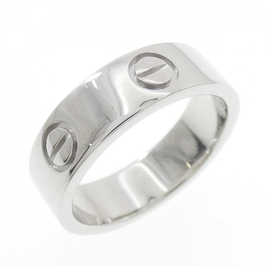 CARTIER LOVE RING: Cartier Love Ring Brand: CARTIER Type: Ring Material: Platinum950, Color: Platinum Size: US 5 3/4 Accessories: None Accessories Notice: When purchasing pre-owned goods, please refer to the
