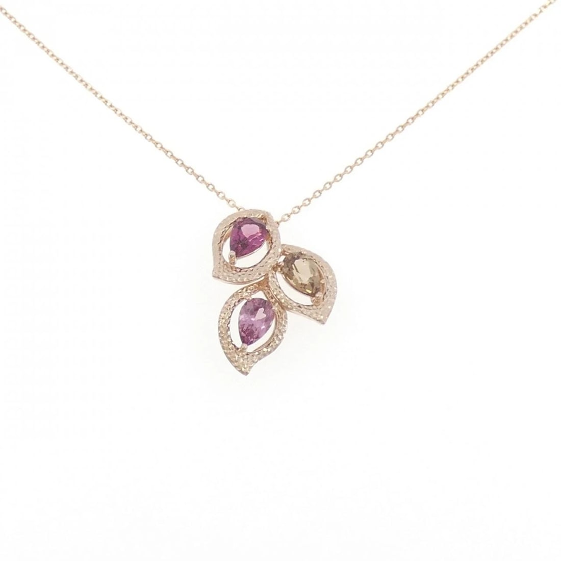 TASAKI GARNET NECKLACE: Tasaki Garnet Necklace Brand: TASAKI Type: Necklace Material: K18 Pink Gold, Main Stone/Creation Garnet Color: None Size: 45cm Pendant length approx. x width approx.: 20.3mmx15.4mm Chain maximum