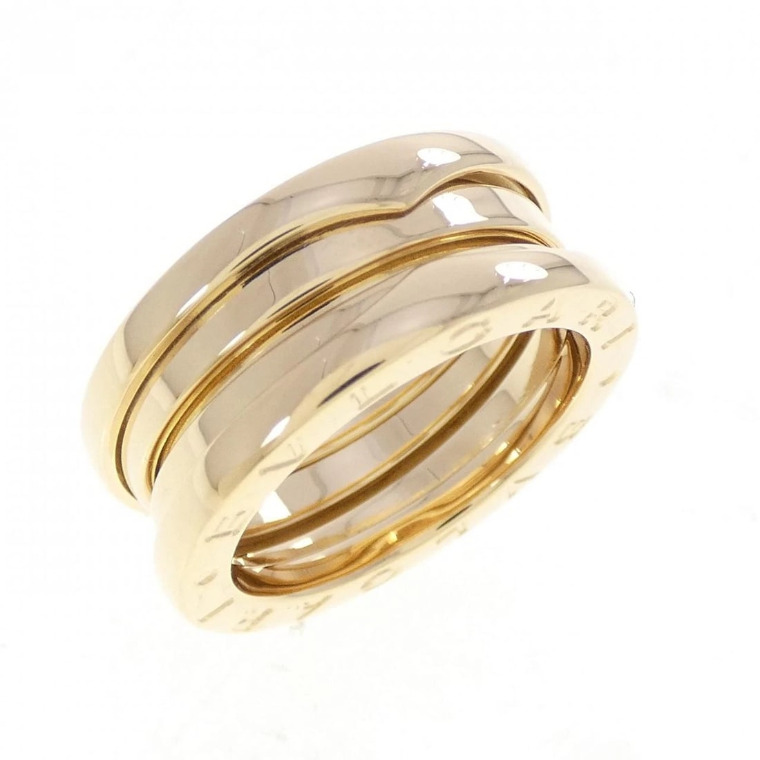 BVLGARI B.ZERO1 3-BAND RING: Bvlgari B.zero1 3-Band Ring Brand: BVLGARI Type: Ring Material: 750 yellow gold, Color: Yellow Gold Size: US 5(49) Accessories: None Accessories Notice: When purchasing pre-owned goods, please refer